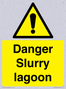 Danger Slurry lagoon